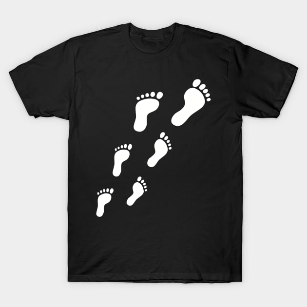 Feetprints T-Shirt by Designzz